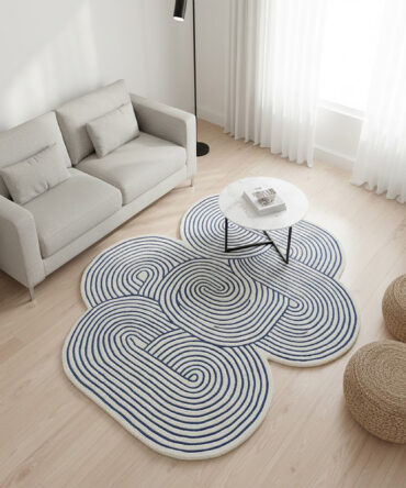 Irregular tufted rug irregular white tufted rugs Organic Neutral Carpet for Living Room Bedroom 4x6 5x8 6x9 8x10 Ft