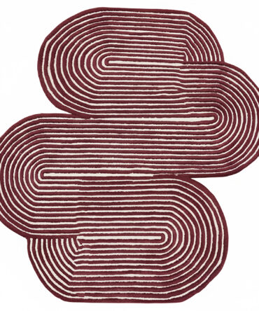 Irregular Shape, Custom Area Rug Hand-Tufted New Zealand Wool Rug Living Room Moroccan Runner